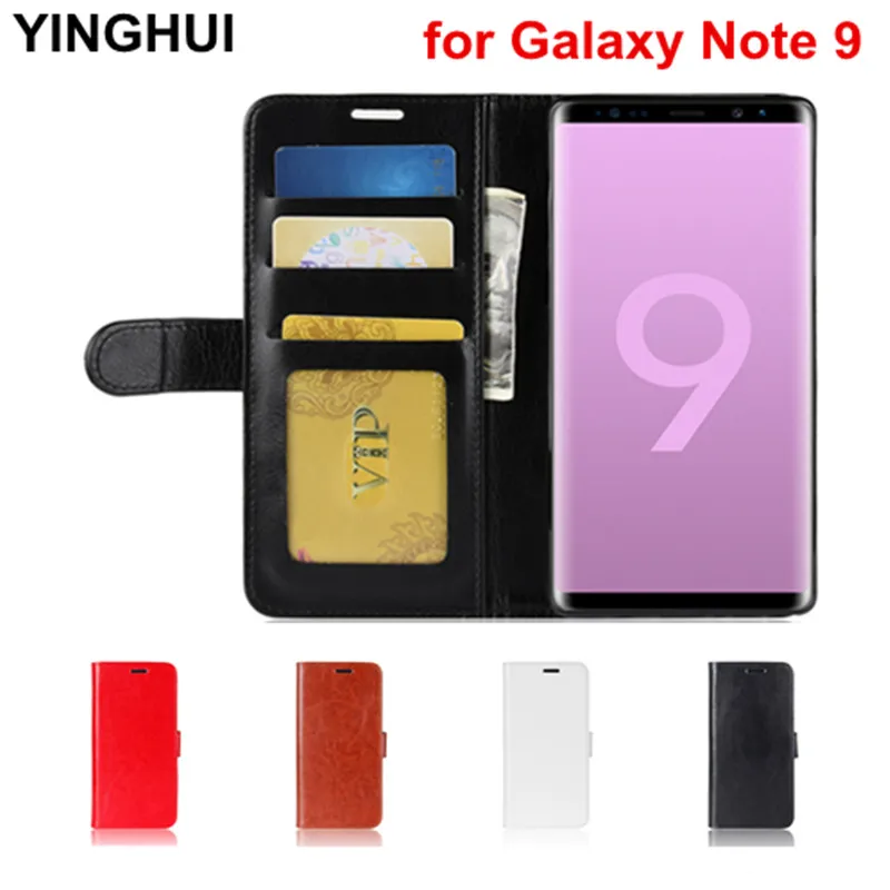 Для samsung Galaxy Note 9 чехол 6 4 дюймов подставка PU кожаный для чехлы раскладушки