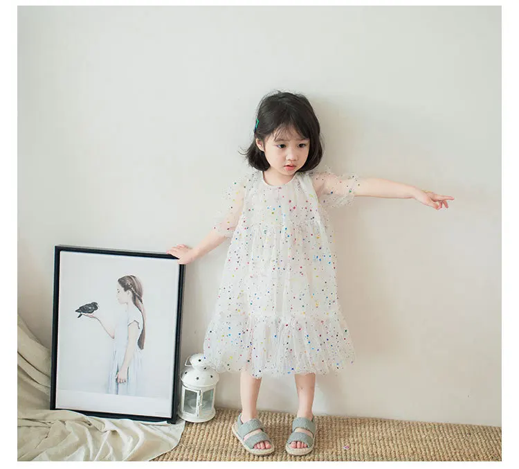 

2019 summer GIRLS SHINNING STAR PATTER LACE TUTU DRESSES FOR GIRLS KIDS DRESS GIRLS CLOTHING VESTIDO PARTY pricness dress