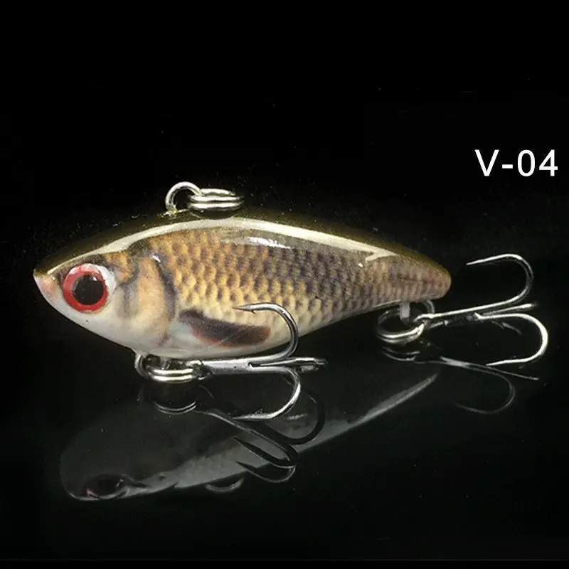 V-04-5Pcs GLUREE 5 шт./лот пластиковая мини-Приманка VIB 4 см 3,5 г жесткая приманка искусственная приманка Crankbait вобберы Карп рыболовные снасти - Цвет: V-04-5Pcs