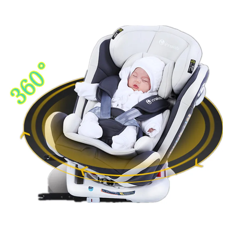 360 rotate child car seat steel frame with ISOFIX interface car safety