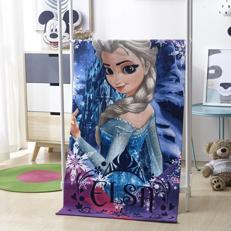 Хлопковое банное полотенце Disney детское пляжное с мультипликационным