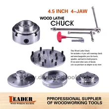 Набор патронов для токарного станка по дереву 4," дюймов/115 мм 4 кулачковый Самоцентрирующийся прокручивающийся патрон высокое качество 4 кулачковый токарный станок набор патронов