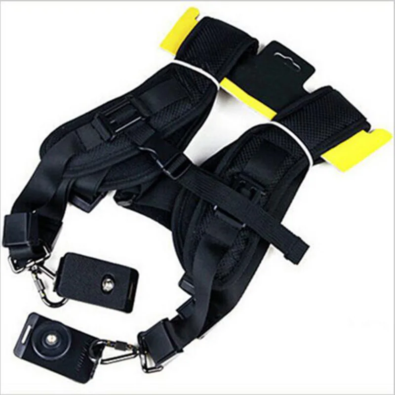Double Shoulder Camera Strap 2 Cameras SLR DSLR Quick Release Strap