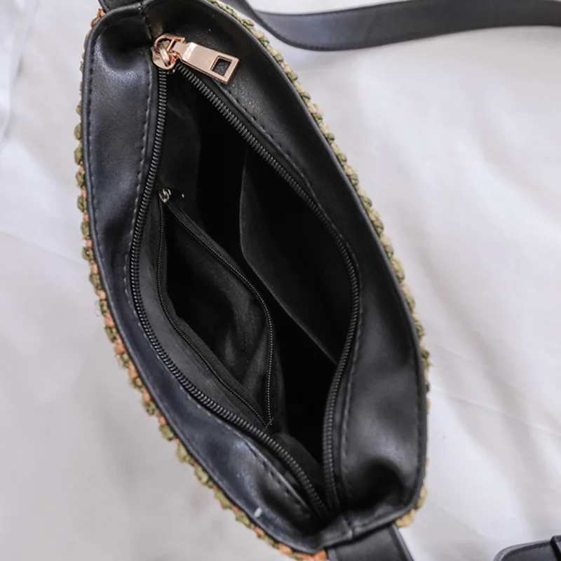 Women Tassel Beach Straw Bag Bohemian Female Summer Holiday Handbag Fashion Woven Lady Shoulder Bag Travel Mini Crossbody SS3272 (4)