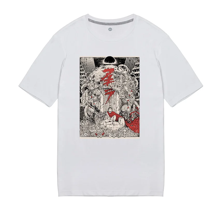 Akira/мужские футболки высокого качества с короткими рукавами и рисунком аниме