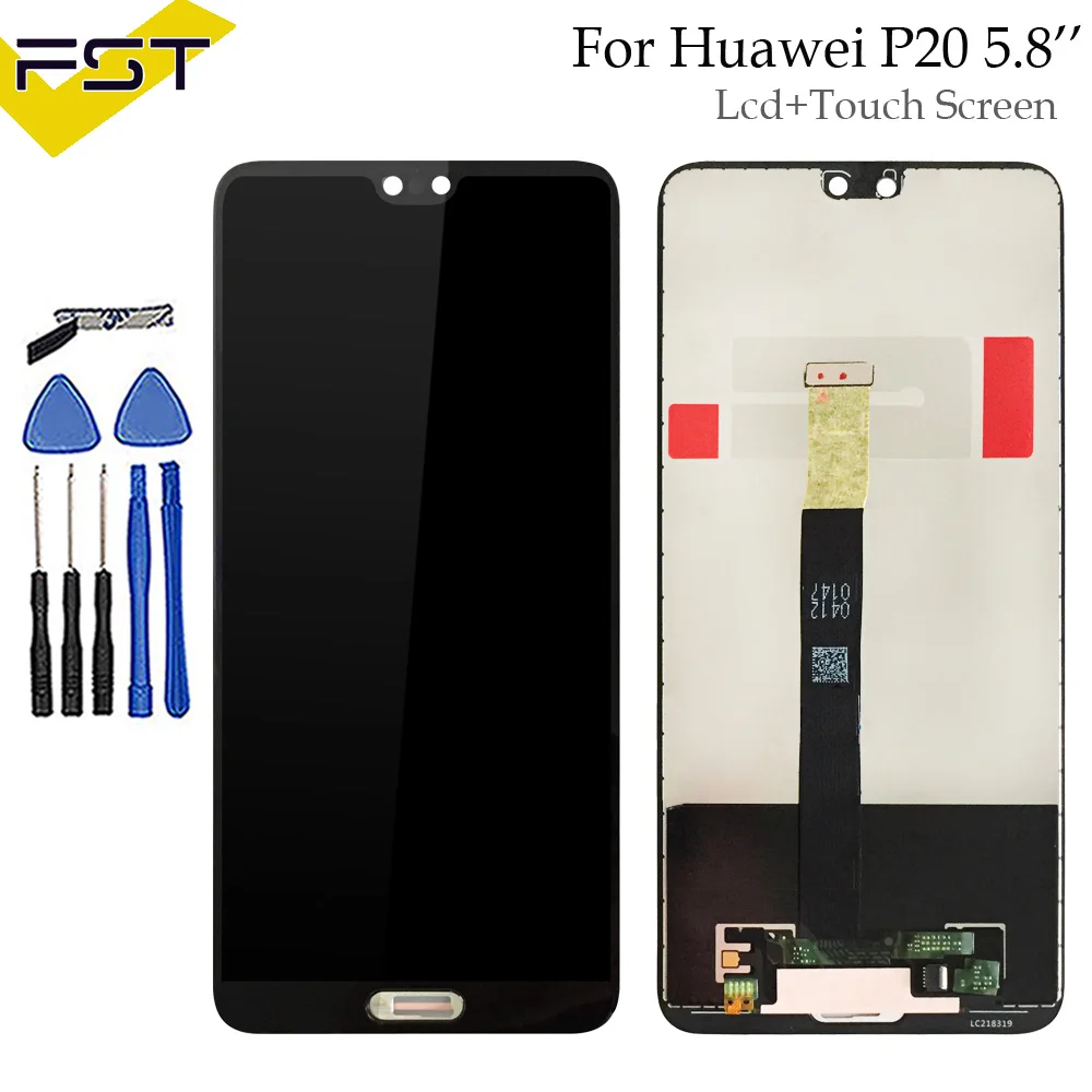 

5.8" New For Huawei P20 LCD Display With Touch Screen Digitizer Assembly Replacement For Huawei P20 EML-L09 EML-L22 EML-L29