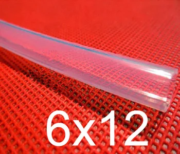 

6mm ID 12mm OD 6x12 Transparent Food Grade Medical Use FDA Silicone Rubber Flexible Tube / Hose / Pipe / tubing