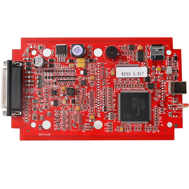 Новейший красный PCB без жетонов KESS V2 V5.017 V2.47 ECU чип тюнинг ЕС Мастер онлайн KESS V2 5,017 менеджер Тюнинг Комплект