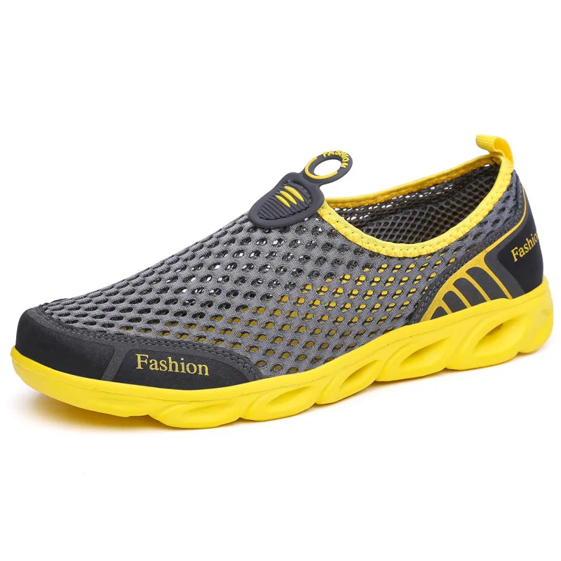 Летние мужские сандалии прогулочная обувь мужская обувь для плавания для спорта на открытом воздухе Водные кроссовки - Цвет: Gray1