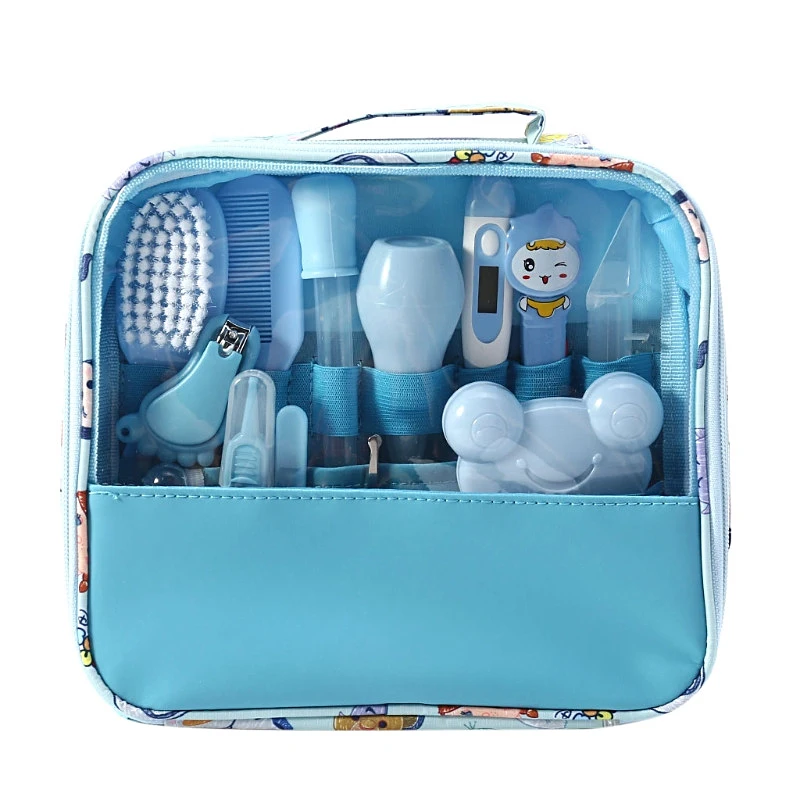 13PCS/Baby Grooming Care Manicure Set Healthcare Thermometer Nail Clippers Comb Emery Hairbrush tool Infant Newborn Safety Care