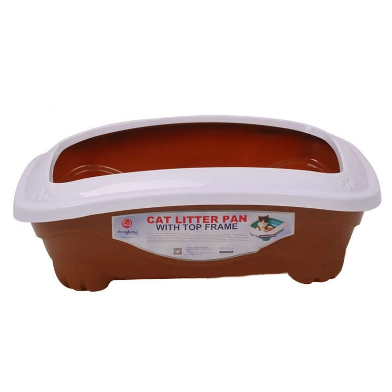 

2019 New Styles Cat Litter Box Semi-closed Toilet Litter Cleaning Tools for Cats Pet Litter Pan Dog Training Position Box