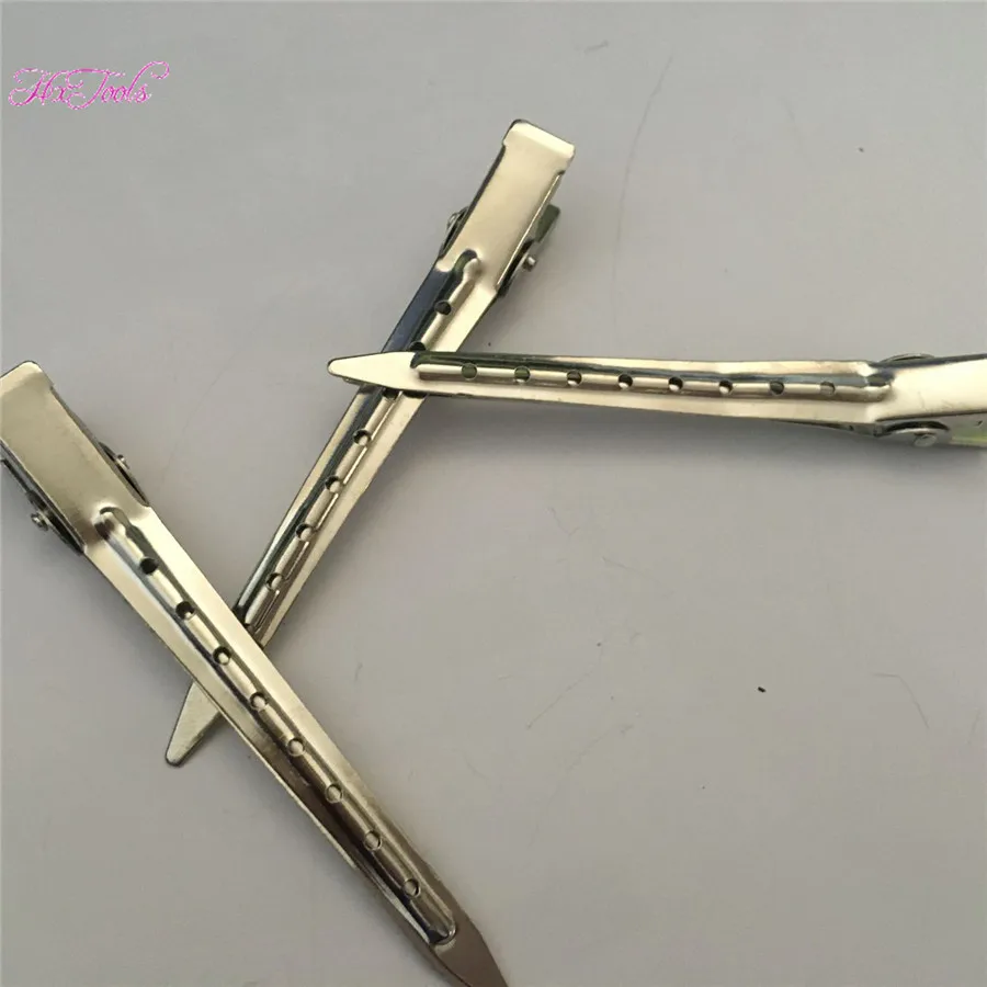 10pCS HairPins Stainless Steel Hair extension Section Hair Salon Clips 9.0cm long image_2