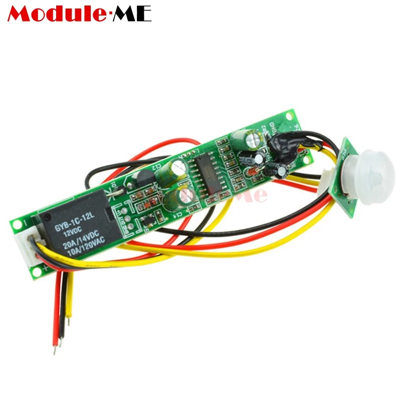 

DC 12V 5A IR Pyroelectric Infrared PIR Motion Sensor Detector Body Infrared Module For Electrical Automatic Control