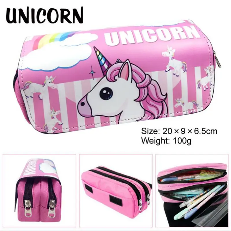 Пенал для карандашей Estuche Escolar Trousse Scolaire School Kalem Kutusu Pencilcase Estuches Para El Colegio Cute Unicorn кавайная сумка