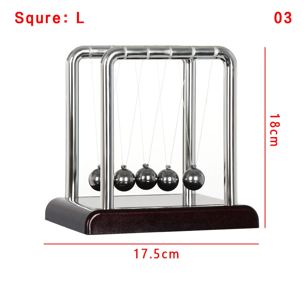 Newtons Колыбель стальной баланс мяч Физика Наука Маятник раннее веселье развития развивающие настольные игрушки подарок офис Домашний декор - Цвет: 3