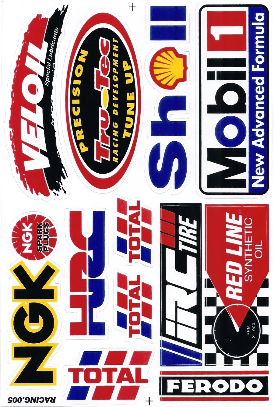 

For Sponsor Motocross Racing Tuning Motorbike Decal Sticker Sheet C219