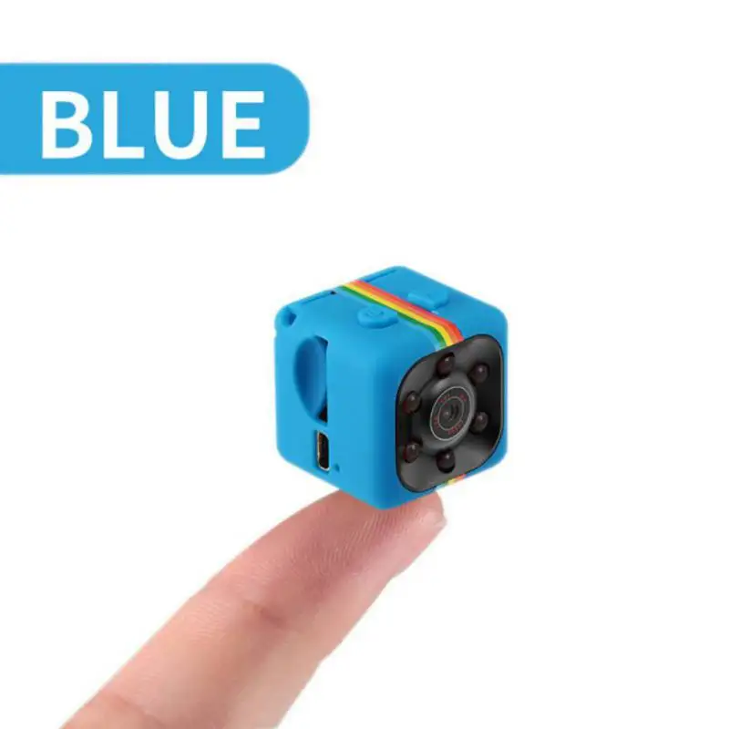 SQ11 480*640 DV Mini Camcorders Sport Camera Car DVR Night Vision Video Voice Recorder Micro Action Cam Mini Camera with Box - Цвет: SQ11 Blue