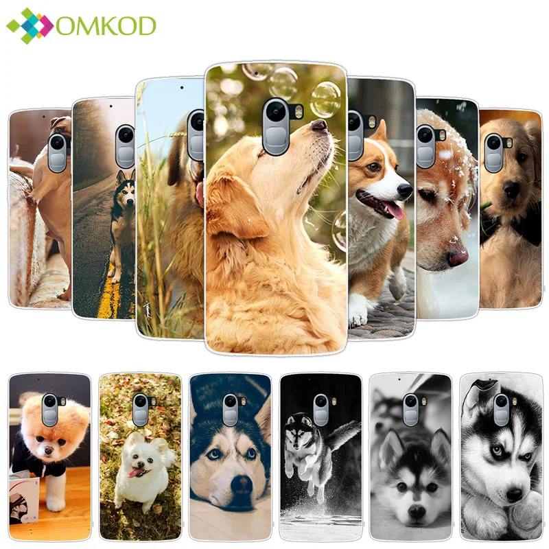 

For Lenovo Vibe K4 Note A7010 Soft TPU Skin Cute Dog Back Case Cover 5.5 Inch for Lenovo Vibe K4 Note K 4 Clear Silcione Capa