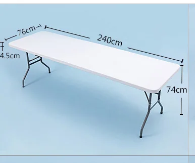 8 футов выставочный стол, высокое качество для выставки, выставочный открытый стол(можно сложить пополам