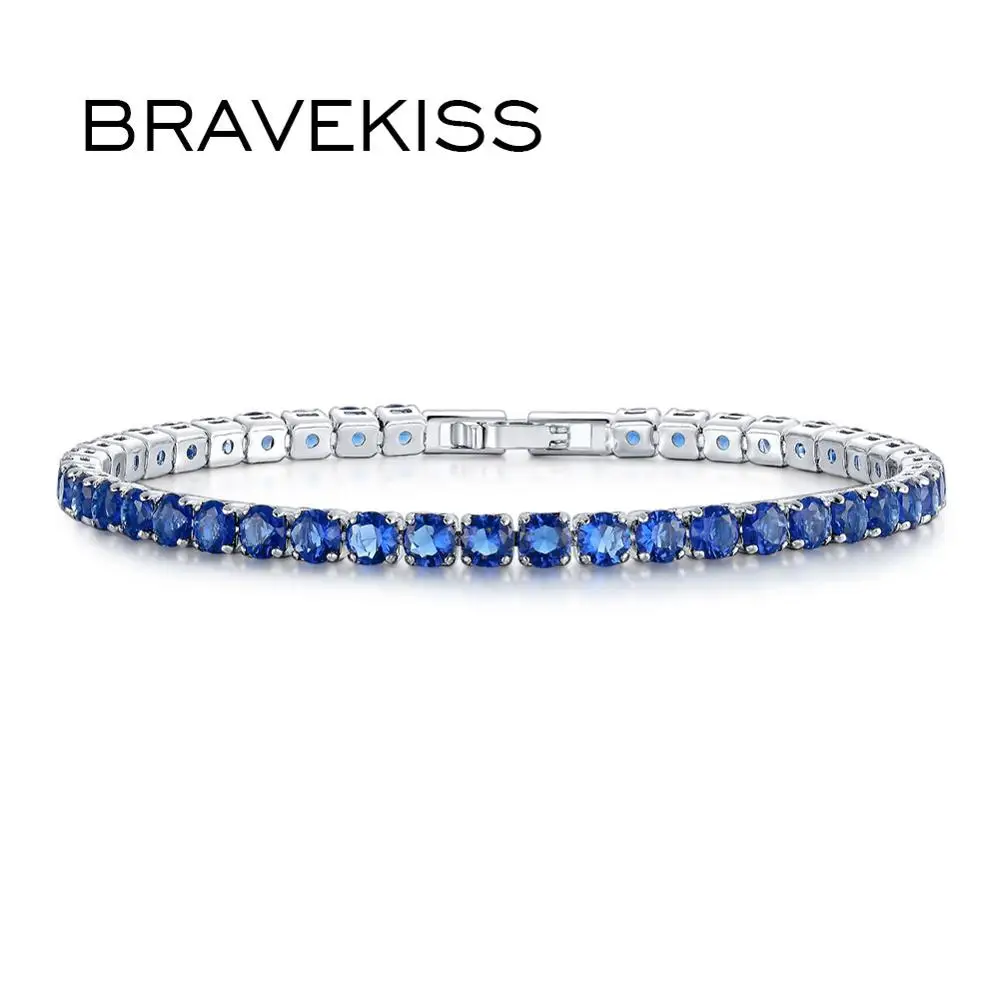 Браслеты для тенниса BRAVEKISS с цепью мужчин и женщин популярные ювелирные