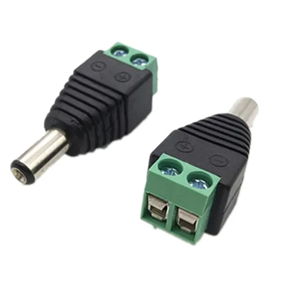 10pcs Green DC plug Male DC Power Plug Connector 2.1mm x 5.5mm 5.5*2