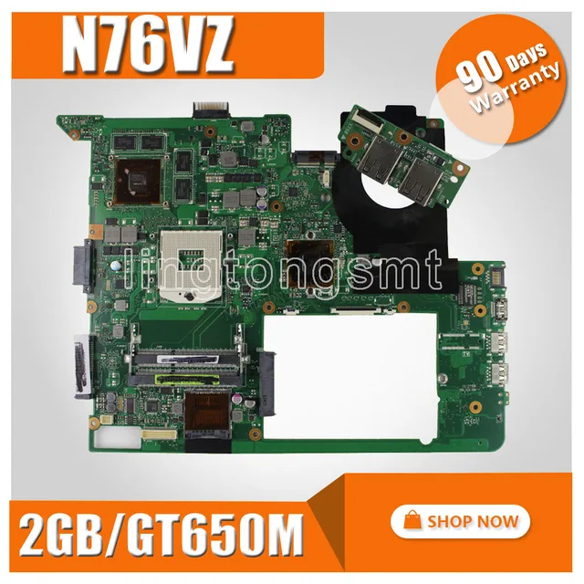 2GB GT740M/GT650 N76VZ เมนบอร์ดสำหรับ ASUS N76VZ N76VM N76VJ N76VB แล็ปท็อป Mainboard N76VZ เมนบอร์ดทดสอบ OK