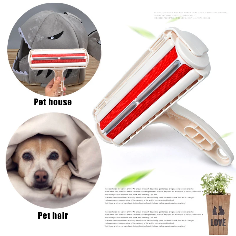

Reusable Pet Hair Remover Brush Dog Cat Lint Remover for Furniture Carpets Bedding Clothing and More Home Cleaning Tools #