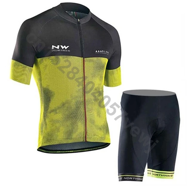 NW велосипедная майка мужская с коротким рукавом дышащая одежда для велоспорта Одежда для велоспорта Майо Ropa Ciclismo Hombre C22 - Цвет: set 9