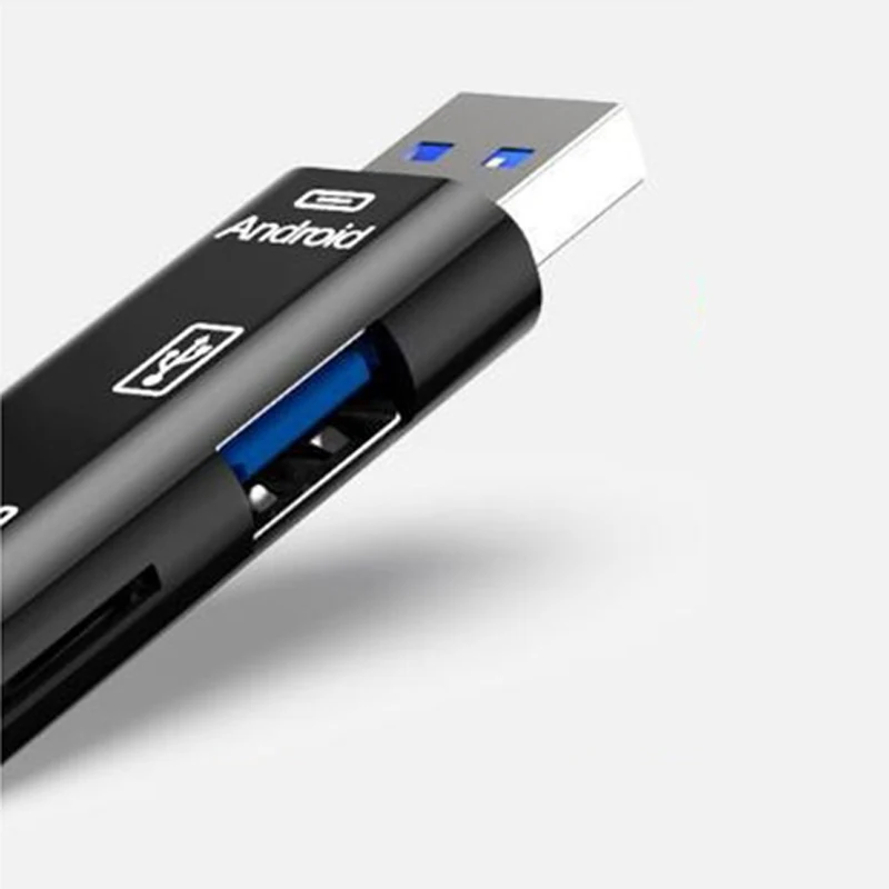 Новейший 3 в 1 Usb 2,0 кардридер высокая скорость SD TF Micro SD кардридер Тип C USB C Micro USB память OTG кардридер