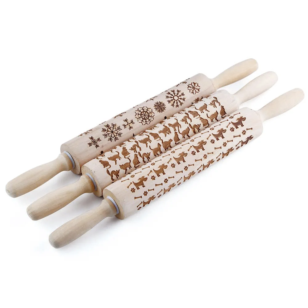 43-5cmDog-Christmas-Snowflake-Cat-Wooden-Rolling-Pin-Embossing-Baking-Cookies-Noodle-Biscuit-Fondant-Cake-Dough (5)