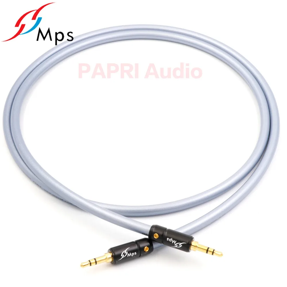 Ceny MPS DIY HIFI drut 3.5MM 24K pozłacane 6B wtyczka X 22 99.9997% OFC posrebrzane AUX z męskiego na męskie słuchawki audio kabel głośnikowy
