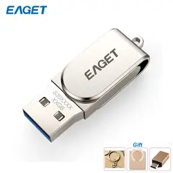 Eaget S30 USB 3,0 металлический флэш-накопитель USB флеш-накопитель 128 Гб 64 Гб оперативной памяти, 32 Гб встроенной памяти, флэш-карта памяти