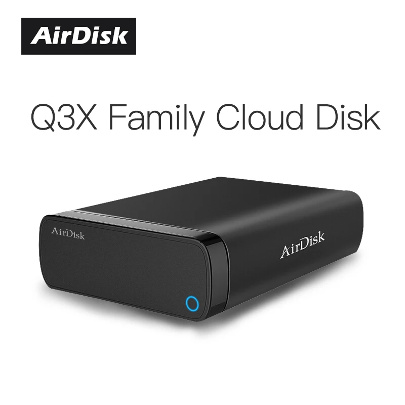 

Airdisk Q3X Mobile networking hard Disk USB3.0 NAS Family Network Cloud Storage 3.5" Remotely Mobile Hard Disk Box(NOT HDD)