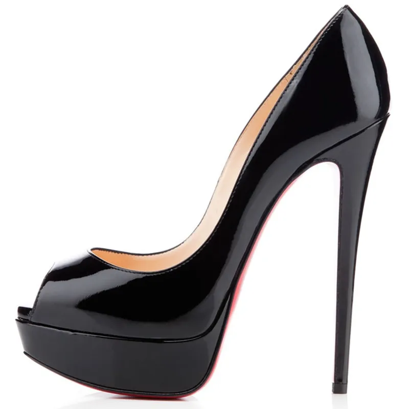 Original Intention Women Pumps New Fashion Sexy Peep Toe Thin High Heels Shoes Woman Pumps Plus US Size 4-15
