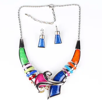 

MS17164 Fashion Brand Jewelry Sets Silver Plated Unique Design Multicolor/Red/Blue High Quality Party Gifts Free Shipping