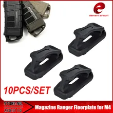 Element Tactical Airsoft-accesorios para armas MAG PUL, cargador Ranger, placa de suelo para M4PTS Picatinny Rail, caza, color negro, 10 Uds.