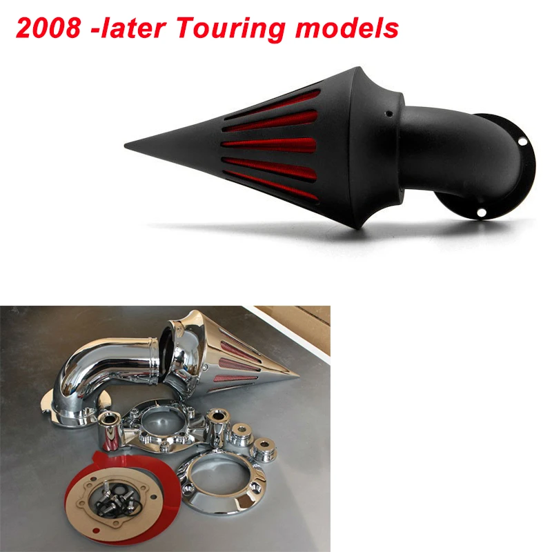 

For Harley Davidson CV Carburetor Delphi V-Twin Motorcycle Air Cleaner Kit Intake Filter Black Chrome