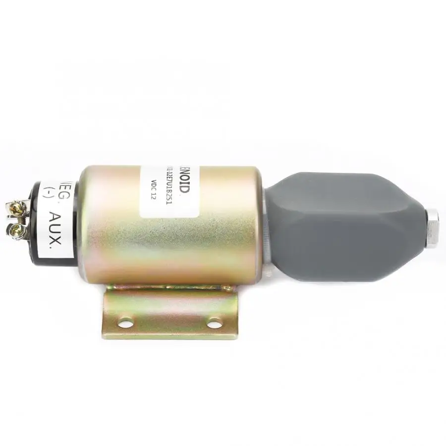 12V Fuel Shutoff Stop Flameout Solenoid Valve for Diesel Engine Fuel Shutoff Solenoid Valve