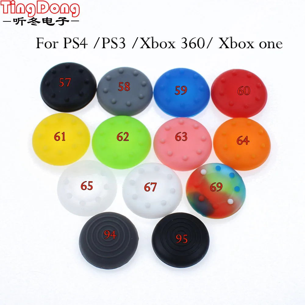 

6pcs/lot Colorful Silicone Thumb Stick Joystick Grip For Sony PlayStation 3 PS3 PS4 Controller Cap Cover For Xbox360 XBOX ONE