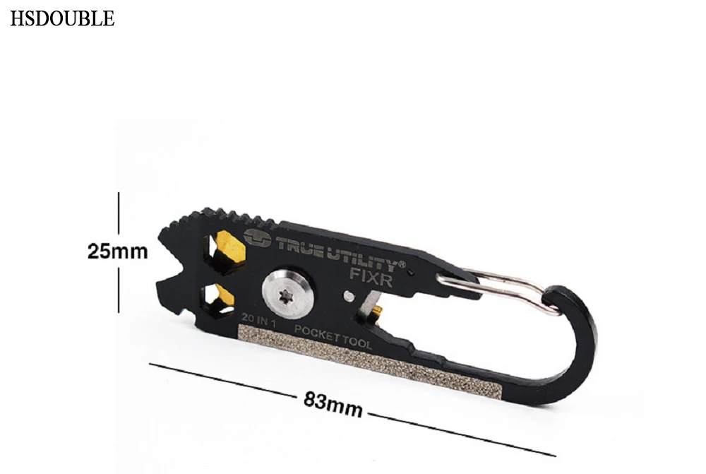 1 шт. EDC портативный Открытый Мини 20 в 1 Карманный Многофункциональный инструмент открывалка для бутылок Брелок Отвертка походные наборы