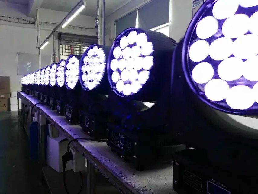 2 шт./партия pro light moving head s 19 шт.* 15 Вт led zoom moving head wash light