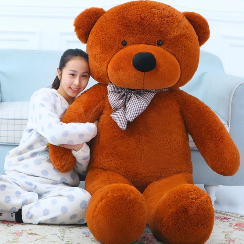 

Giant teddy bear 220cm/2.2m large big stuffed soft toys animals plush life size kid children baby dolls girls toy valentine gift