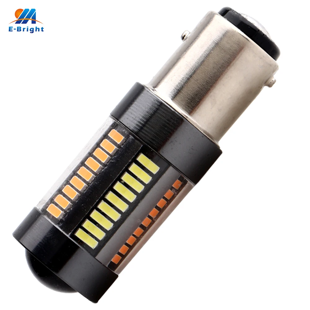 YM E Bright 1 шт. 1157 P21/5 Вт BAY15D 4014 66 SMD Светодиодные Автомобильные поворотные огни 12 В
