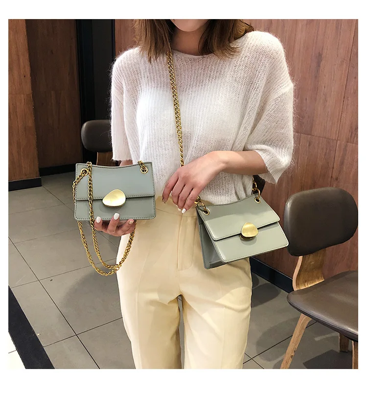 Элегантный женский манжет квадратная сумка 2019 летняя новая качественная женская дизайнерская сумка из искусственной кожи с цепочкой