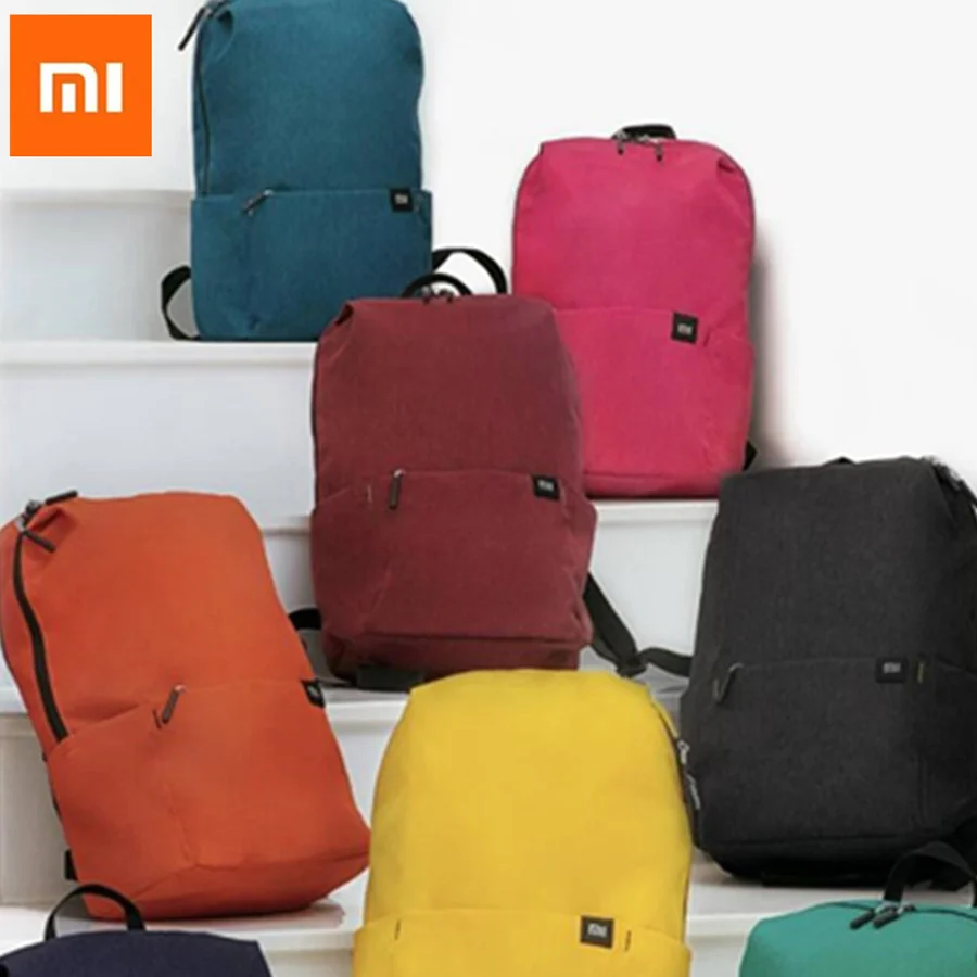 Оригинальный цветной рюкзак Xiaomi Mi 8 видов цветов 10L сумка 165 г вес маленький размер