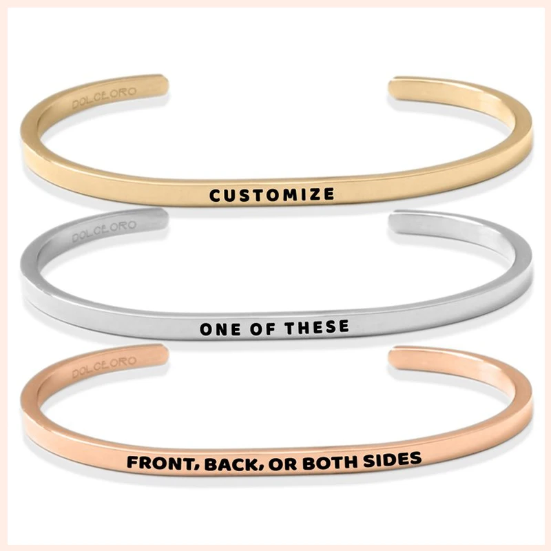 

SG Personalized 925 sterling silver Engraved Custom Name Open Bracelet Jewelry Letters Custom Bracelet&Bangle For Women men