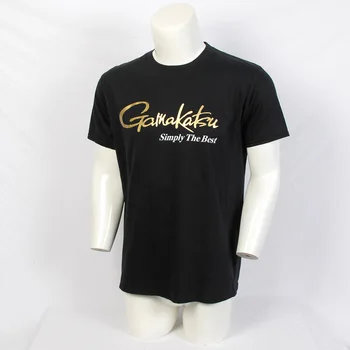 

Fishing T-Shirts Jersey Short-sleeve Cotton Fishermen Angling Trout Bass Lure Anti-UV Quick Dry Breathable Clothing Gamakatsu