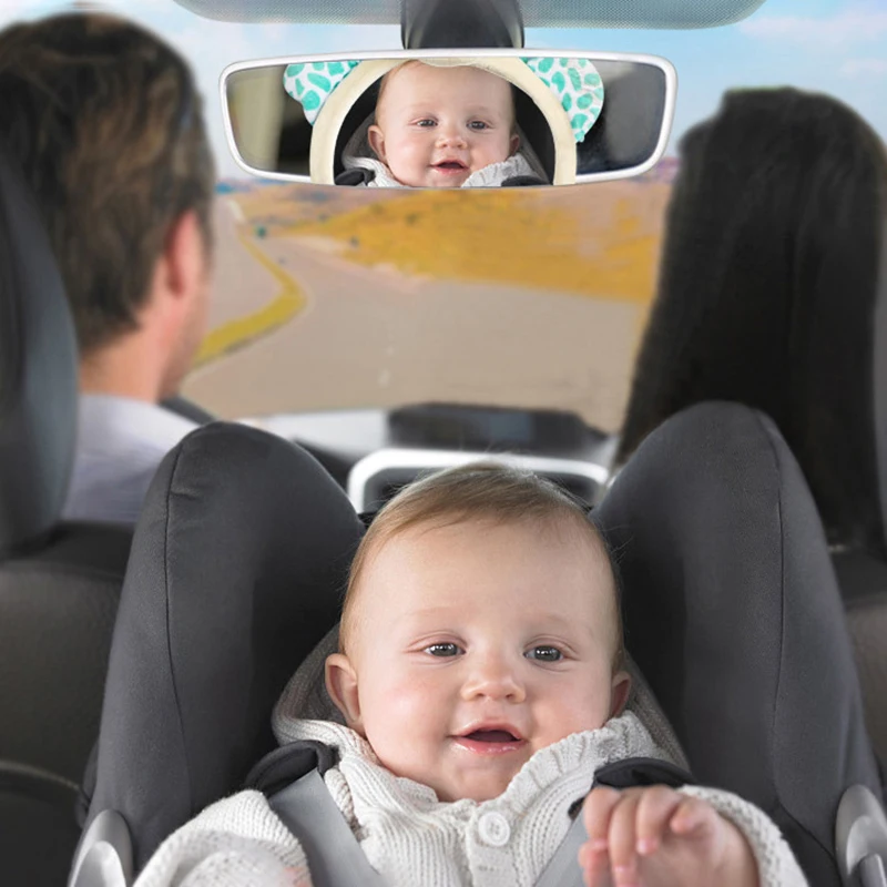 Мини-Автомобильное Детское зеркало с широким обзором заднего регулируемого безопасного сиденья для автомобиля заднего салона подголовник крепление для детей Детские зеркала заднего вида