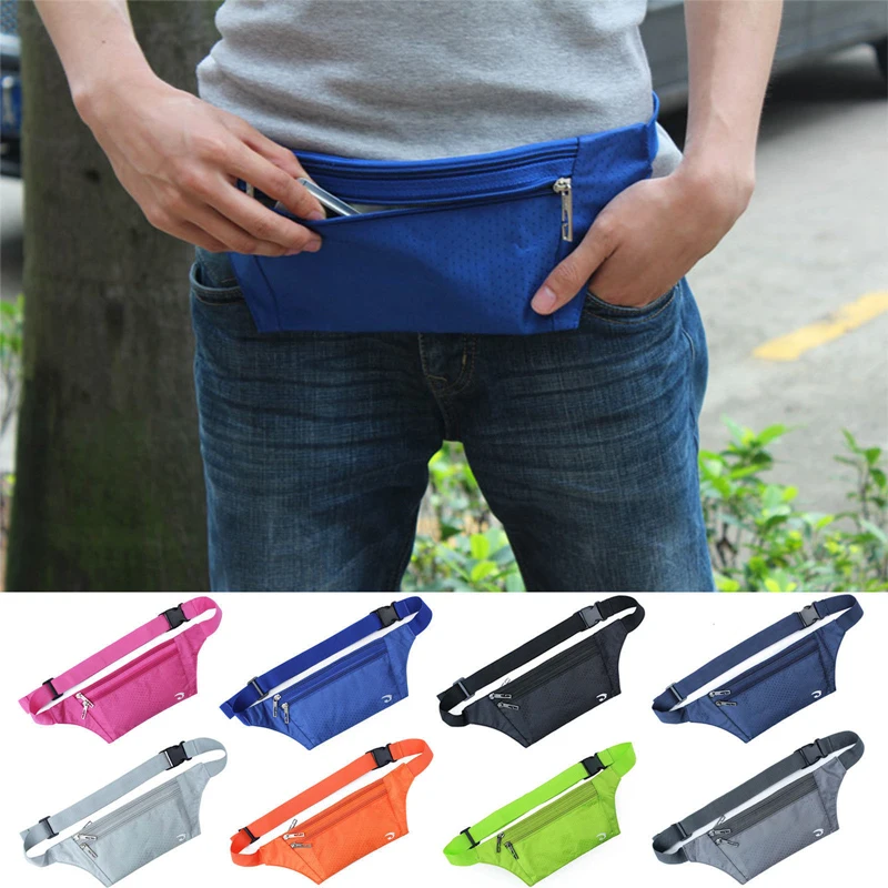 Unisex Running Bum Bag Travel Handy Hiking Sport Fanny Pack Waist Belt