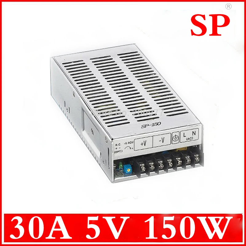 

SP-150W 5V 30A Single output with PFC power supply for LED Strip light